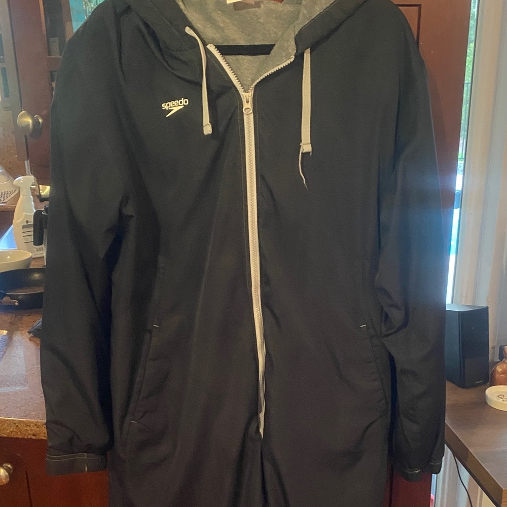 Speedo Black Full-Zip Hooded Jacket